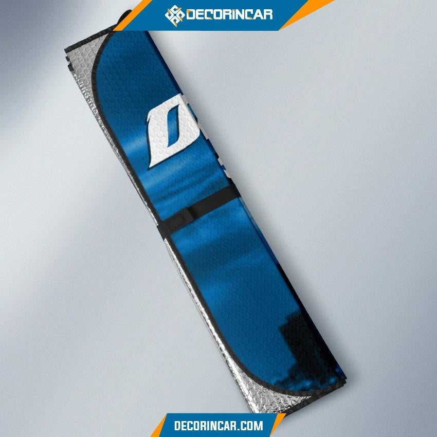 Detroit Lions Car Sun Shade Detroit Lions Logo City Background Sun Shade GTS011328