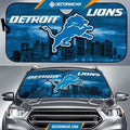 Detroit Lions Car Sun Shade Detroit Lions Logo City Background Sun Shade GTS011328