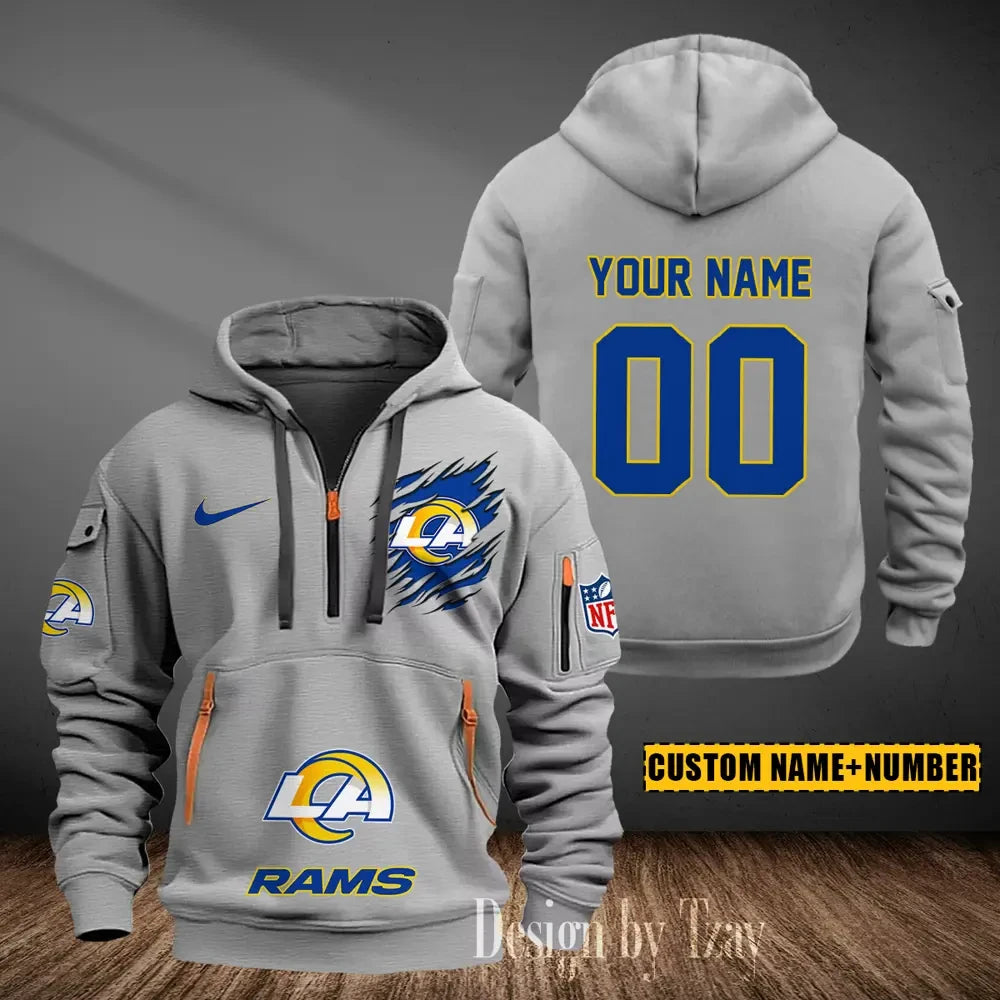 Los Angeles Rams Heavy Fleece Pullover Hoodie AZHEAVYHD440