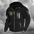 Las Vegas Raiders DMCD0668 Hooded Cardigan Jacket