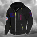 New York Giants DMCD0675 Hooded Cardigan Jacket