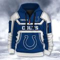 Indianapolis Colts DMHT2633 3D Half-zip Hoodie