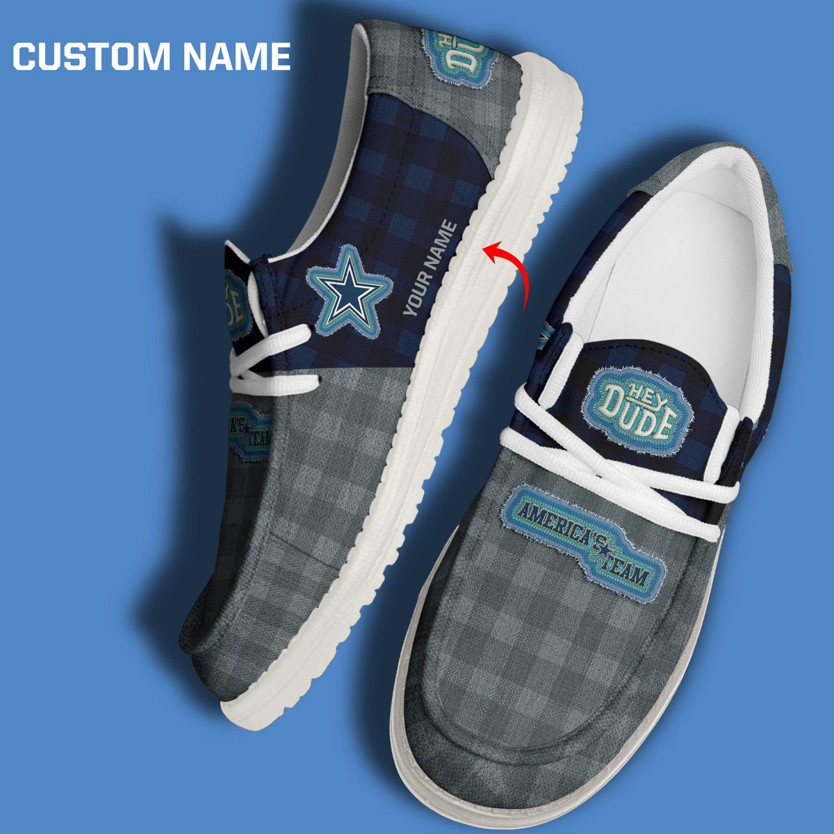 Dallas Cowboys DHS shoes-Custom name 10063933N