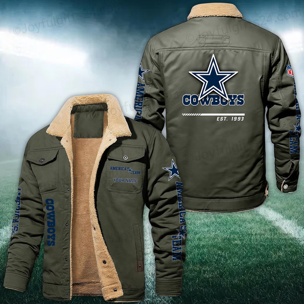 Dallas Cowboys FLEECE BOMBER JACKET Custom name 10043895N