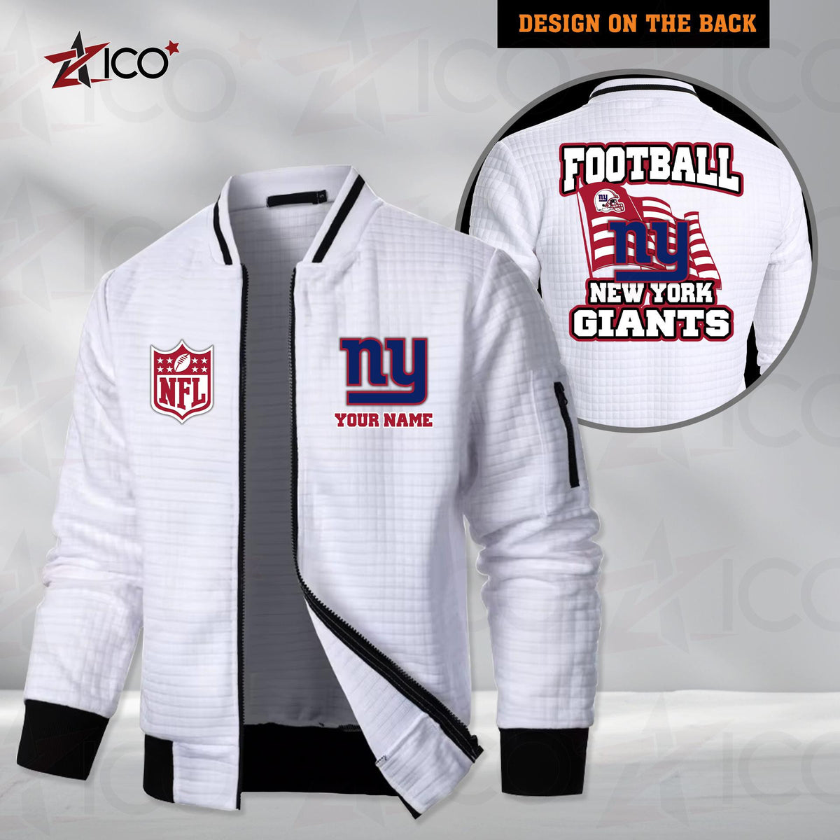 New York Giants Men’s Casual Jacket For Men New Trending AZMN2DMCJK000024