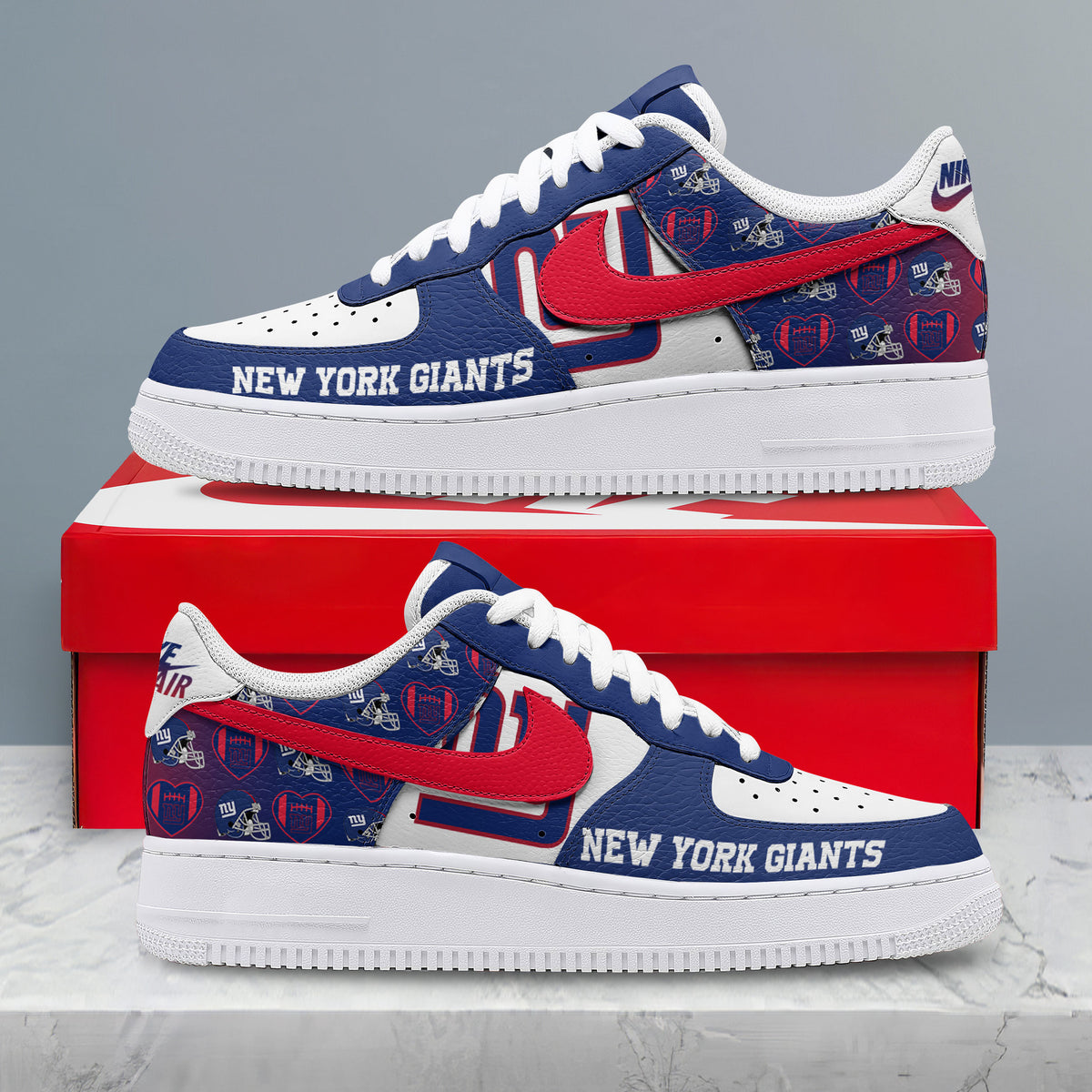 New York Giants | Premium NFL Gridiron Classic AF1 Shoes NTH1