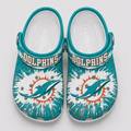 Miami Dolphins | Premium NFL Splash Burst Fan Crocs VAN241