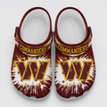 Washington Commanders | Premium NFL Splash Burst Fan Crocs VAN231