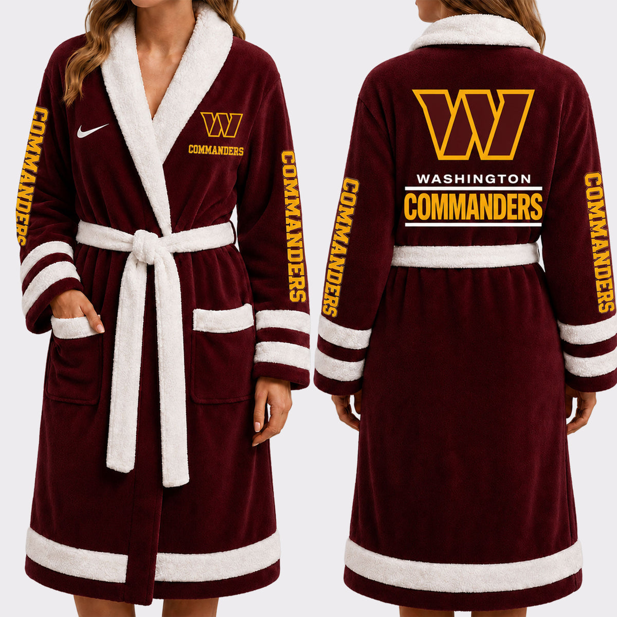 Washington Commanders | Premium NFL Fleece Bathrobe VA1238