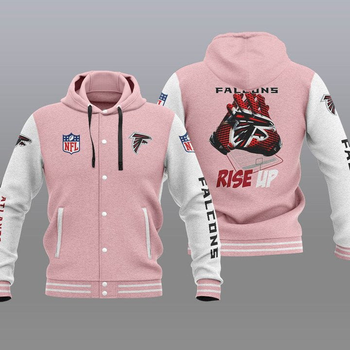 Atlanta Falcons Hooded Baseball Jacket 30