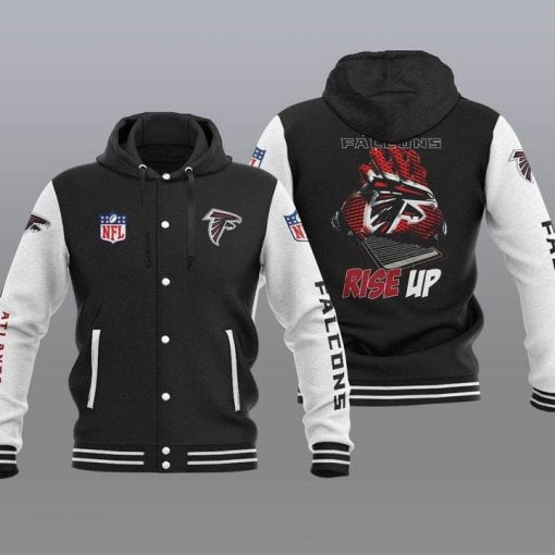 Atlanta Falcons Hooded Baseball Jacket 30