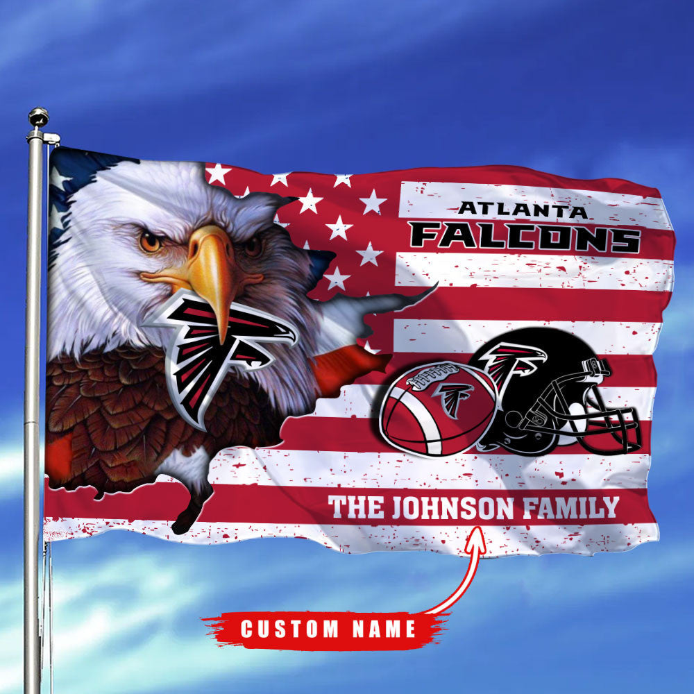 Atlanta Falcons-Flag-Custom Name FL2906