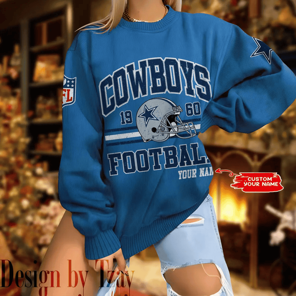 Dallas Cowboys Personalized Fashion Design New Woolen Sweater  BGSWT284