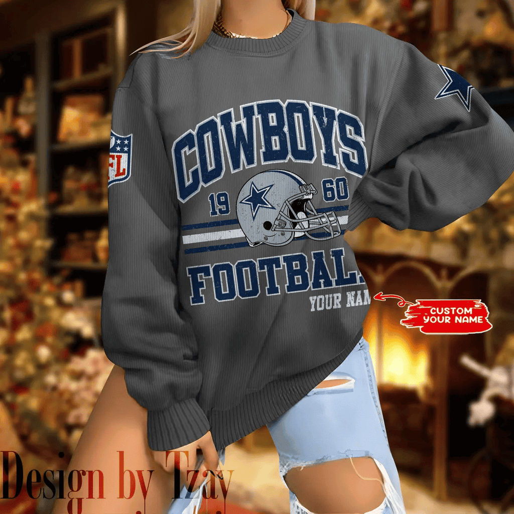 Dallas Cowboys Personalized Fashion Design New Woolen Sweater  BGSWT284