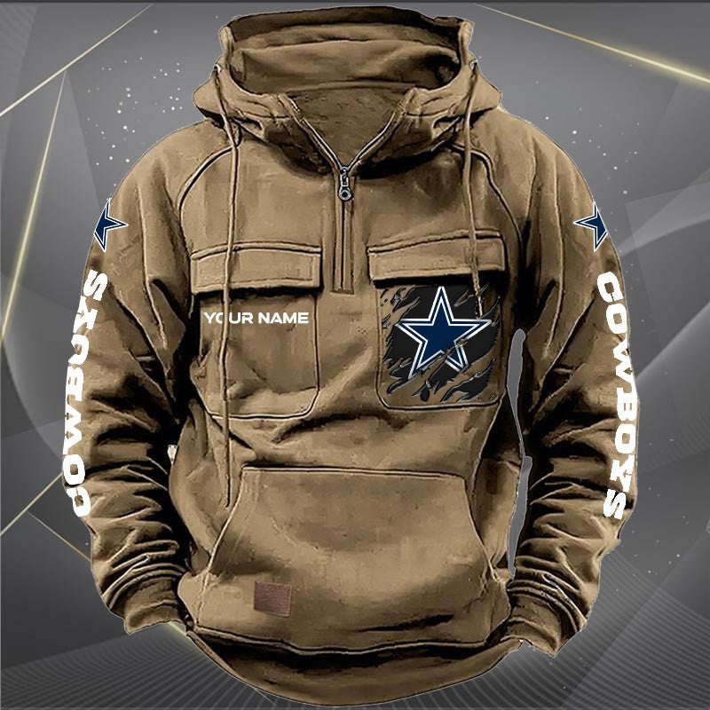 Dallas Cowboys Vintage Men Hoodie AZVMHD040