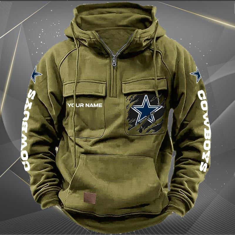 Dallas Cowboys Vintage Men Hoodie AZVMHD040