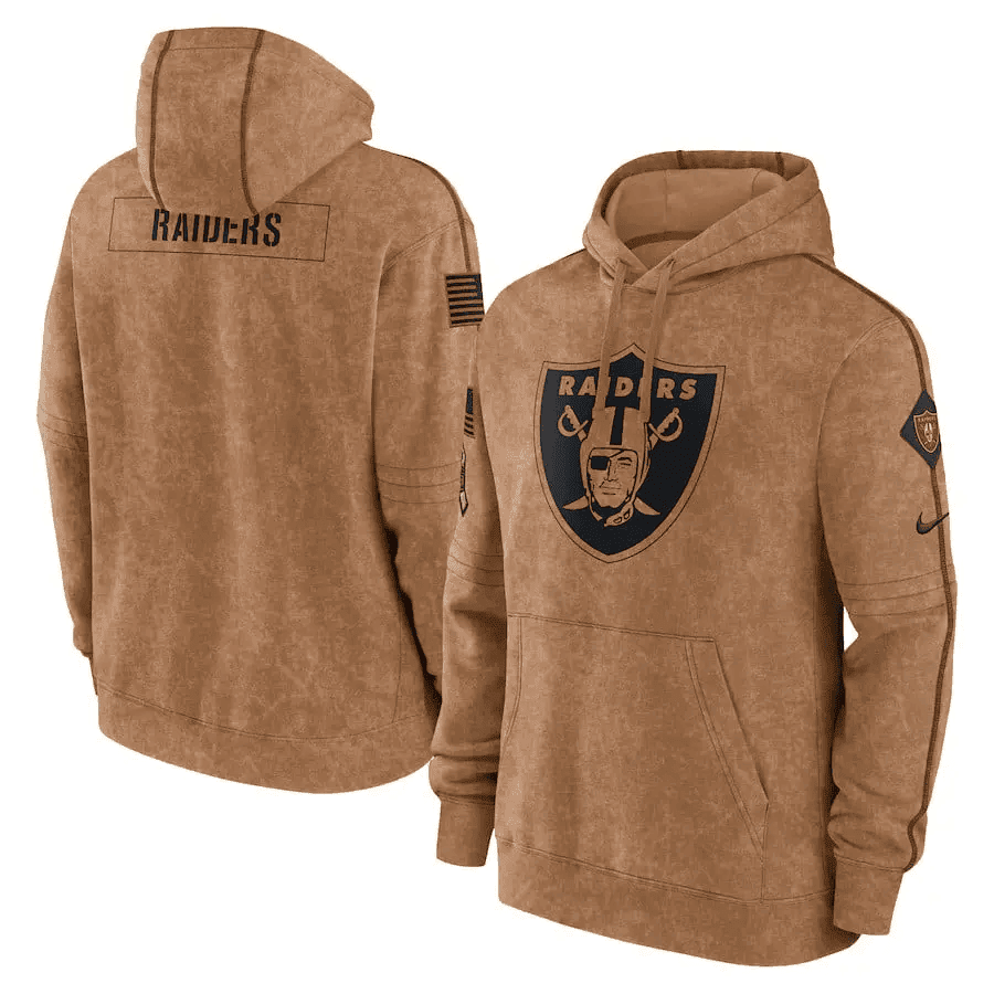 Las Vegas Raiders Men's Sideline Pullover Hoodie AZMSPHD017