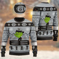 Las Vegas Raiders American NFL Football Team Logo Cute Grinch Christmas All-Over Print Thicken Sweater HFV7 Print Sweatshirt