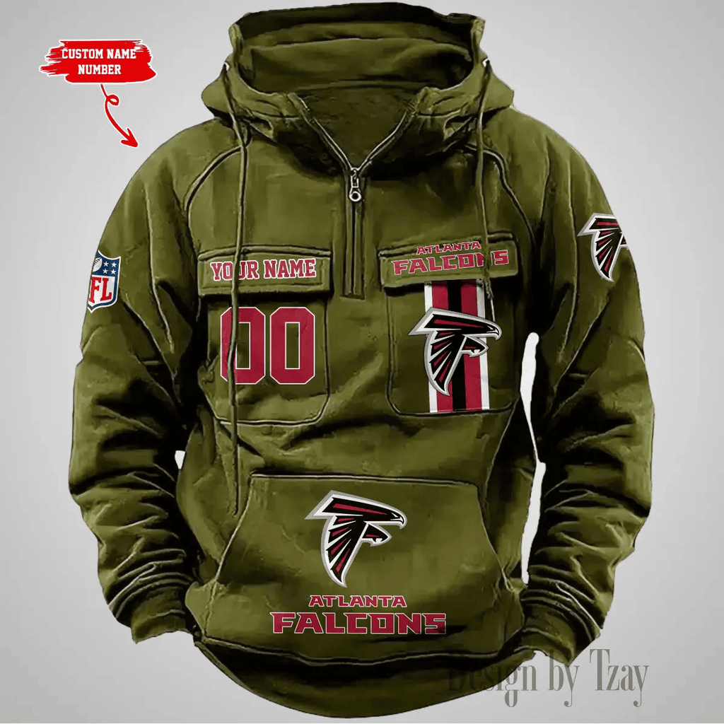 Atlanta Falcons Vintage Men Hoodie DV2 AZVMHD413