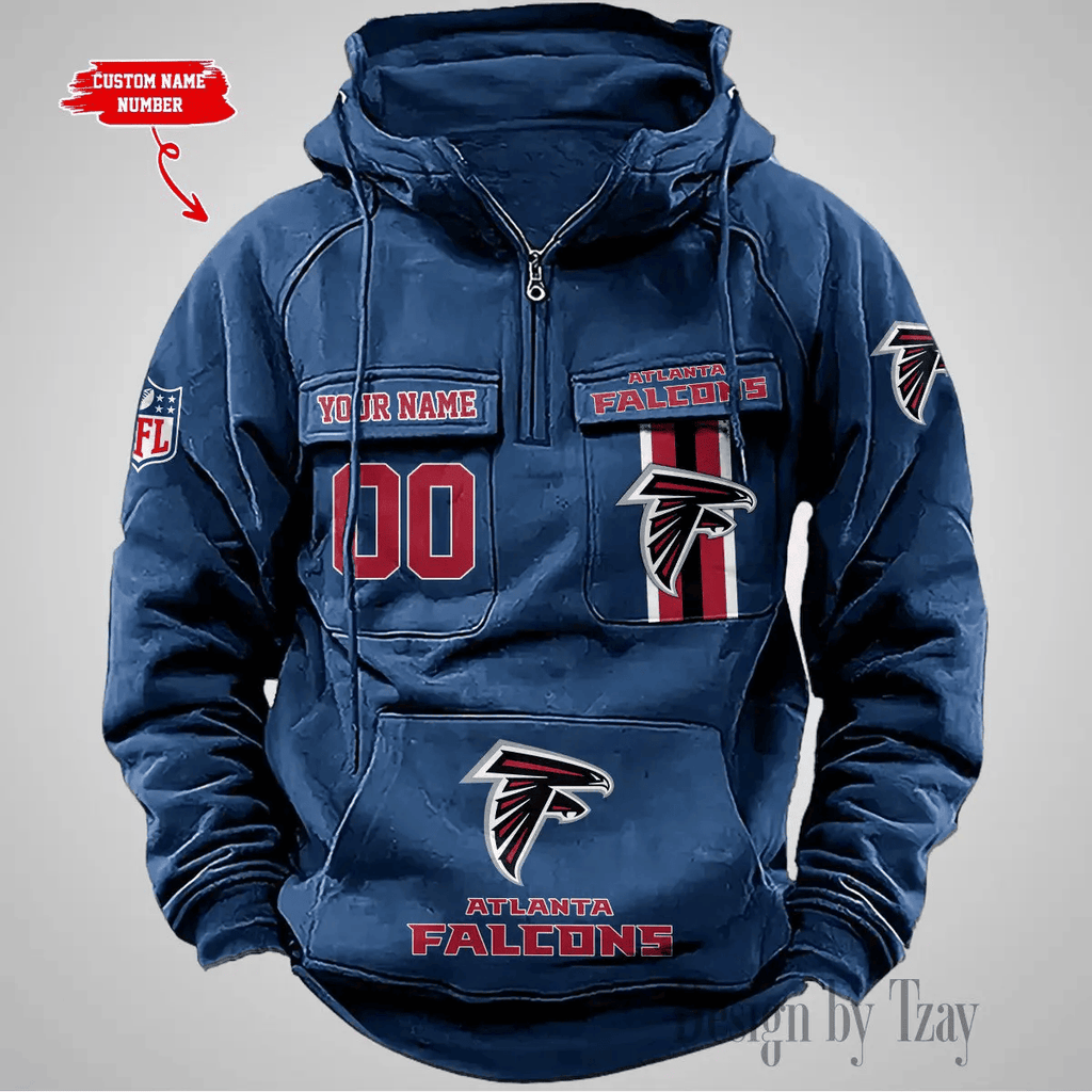 Atlanta Falcons Vintage Men Hoodie DV2 AZVMHD413