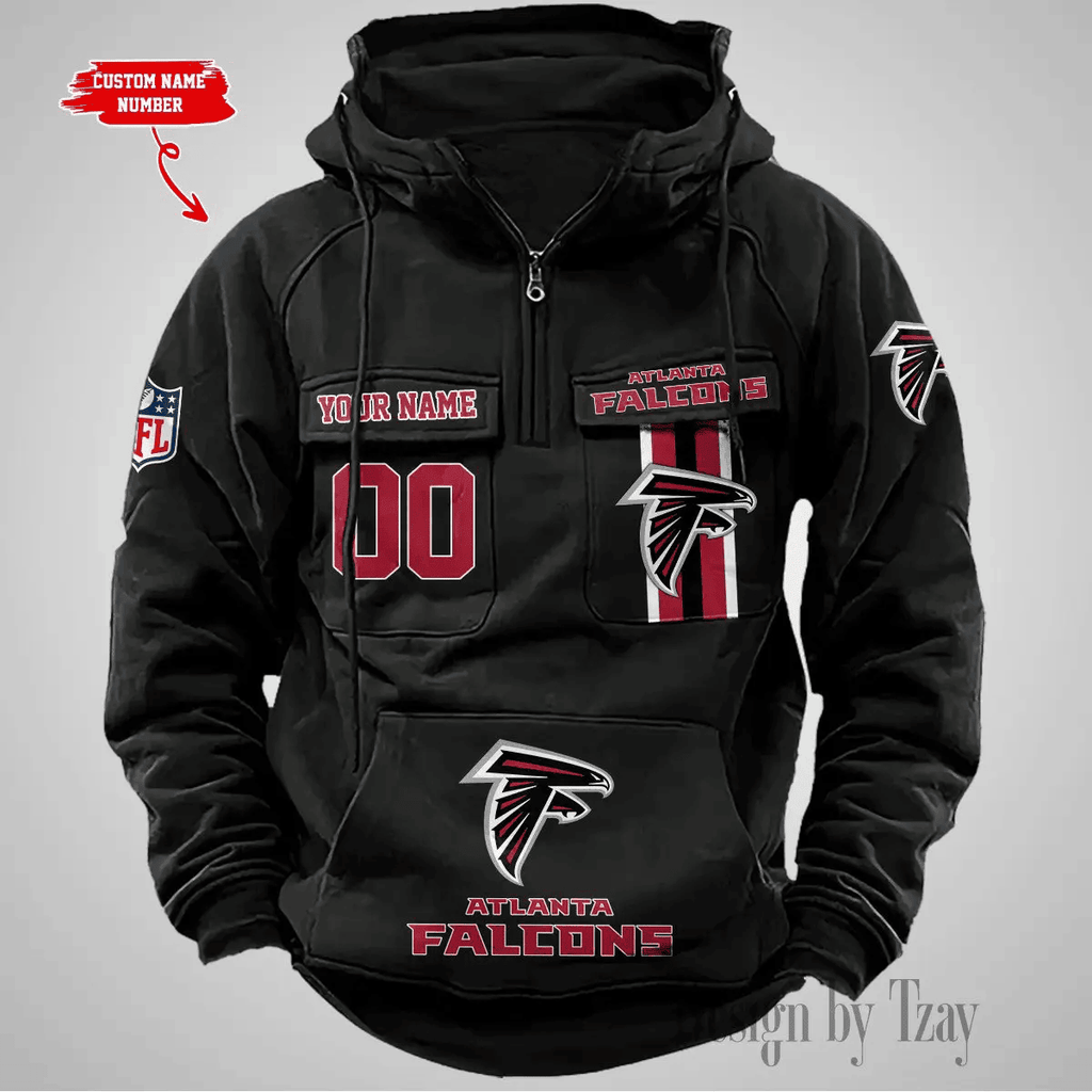 Atlanta Falcons Vintage Men Hoodie DV2 AZVMHD413
