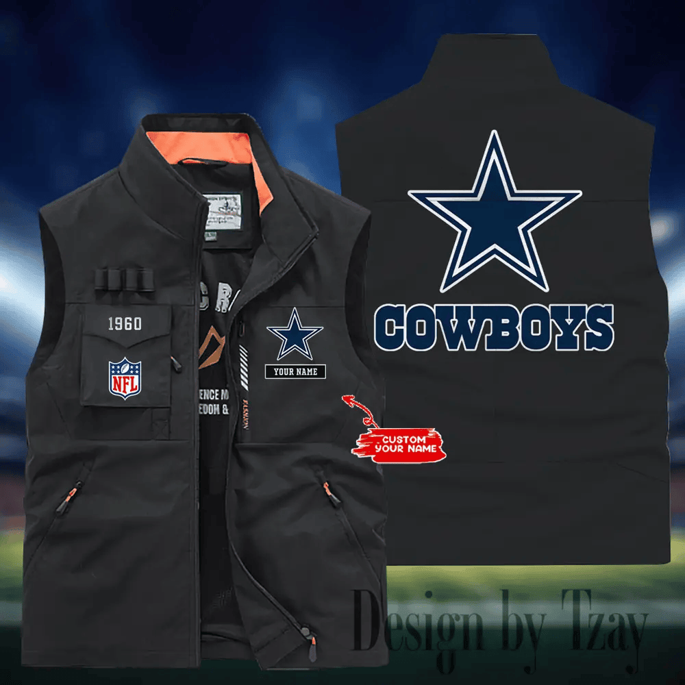 Dallas Cowboys Sleeveless Jacket Multicolor S9SLJK106