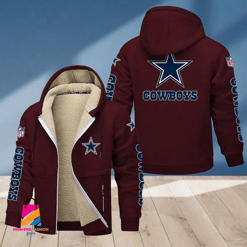 Dallas Cowboys Multicolor Premium Thick Zip-Up Hoodie ANZTZH009