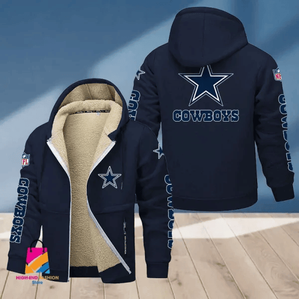 Dallas Cowboys Multicolor Premium Thick Zip-Up Hoodie ANZTZH009