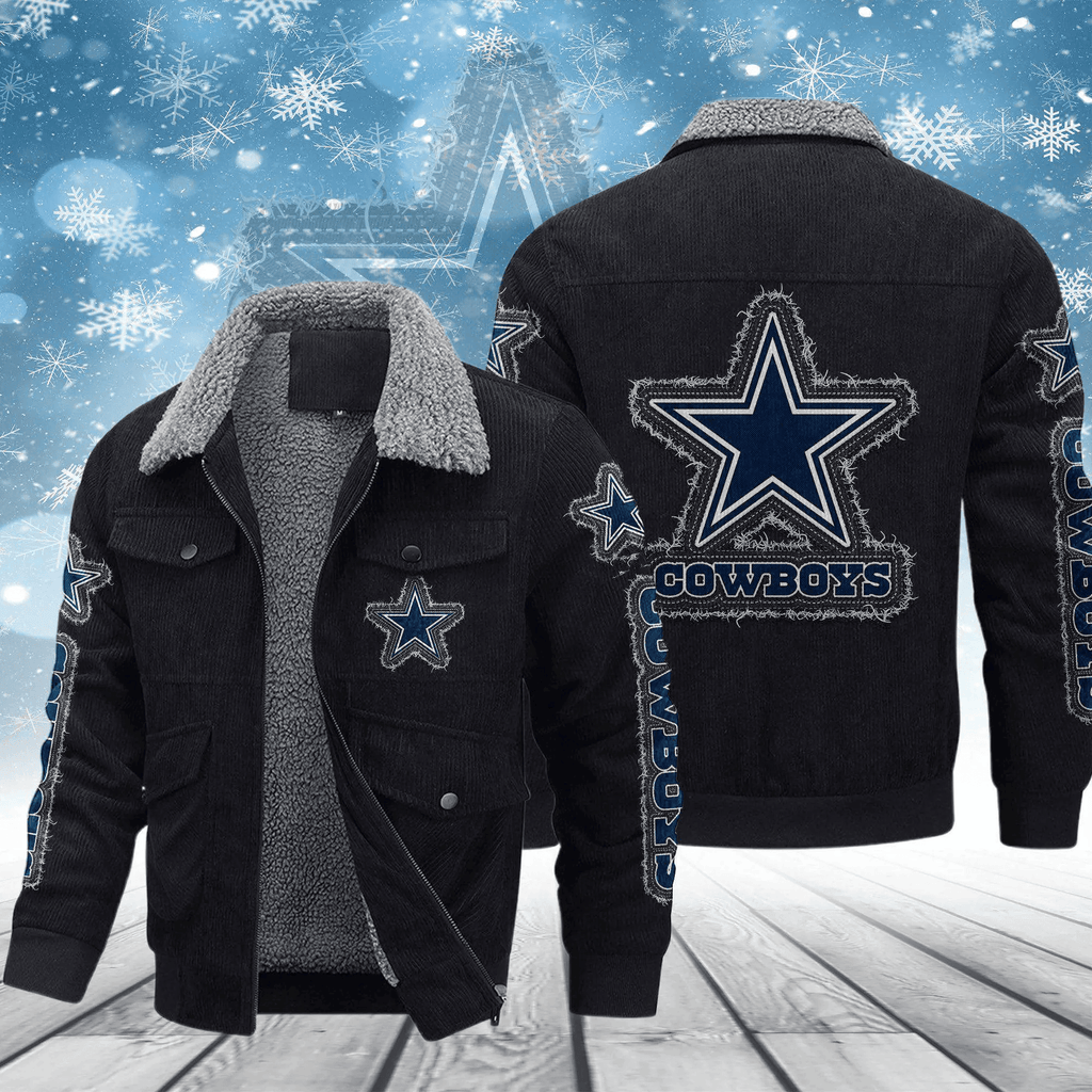 Dallas Cowboys Men's Thickened Corduroy Jacket ANZVITCJ009
