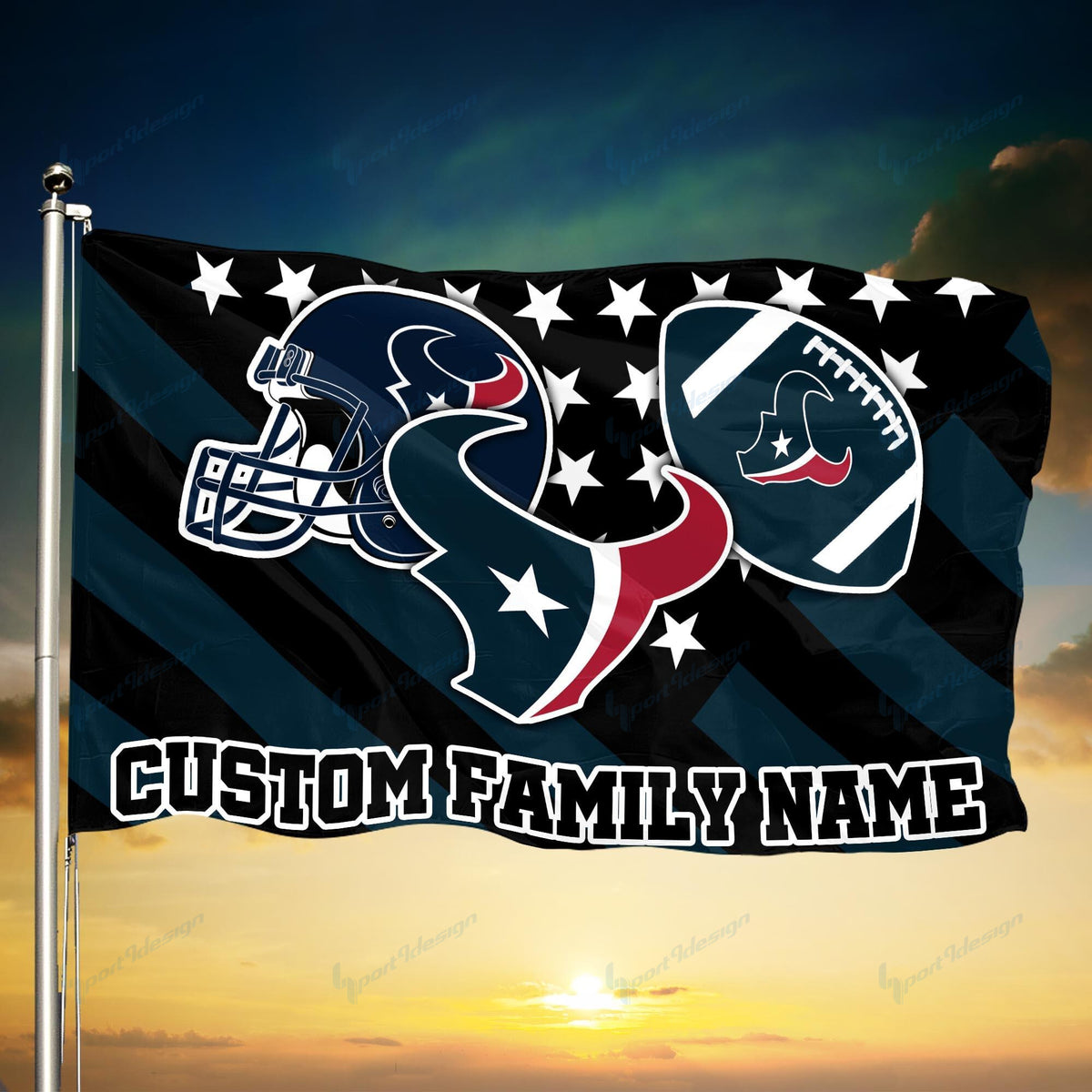 Houston Texans Personalized Flag 76