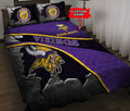 Minnesota Vikings Personalized Quilt Set BG135