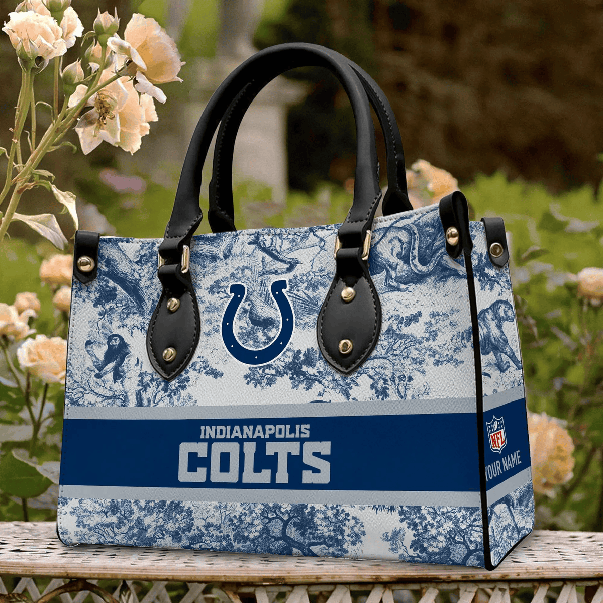 Indianapolis Colts Personalized Leather Hand Bag BB323