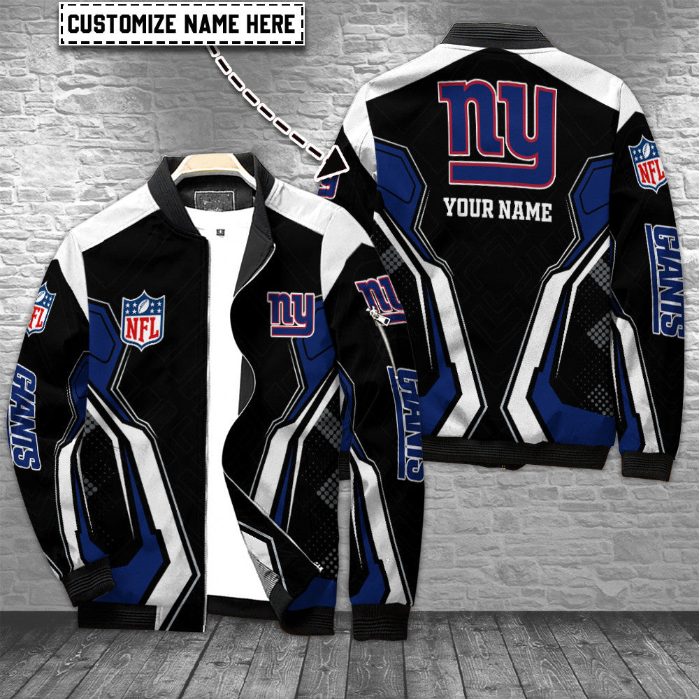 New York Giants Personalized Bomber Jacket BGBBJ979A