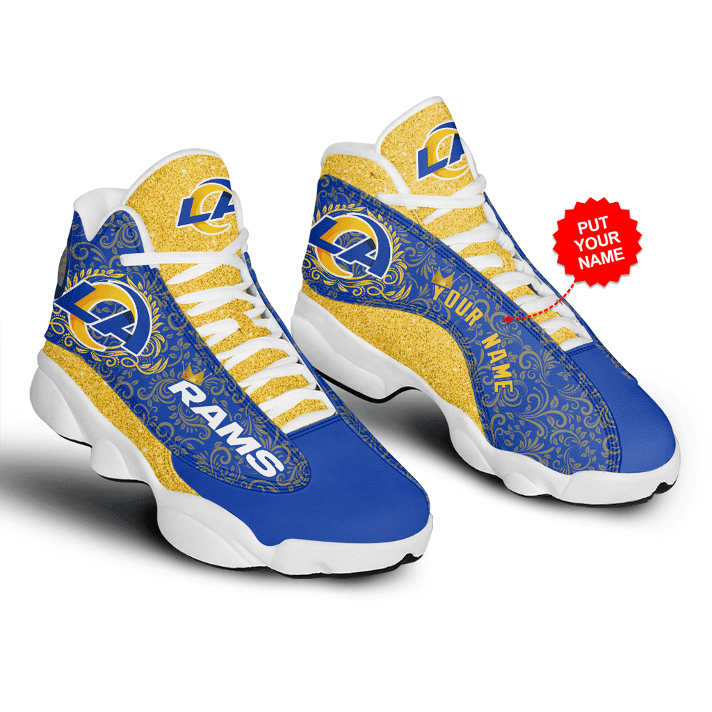 Los Angeles Rams Personalized AJD13 Sneakers 1071