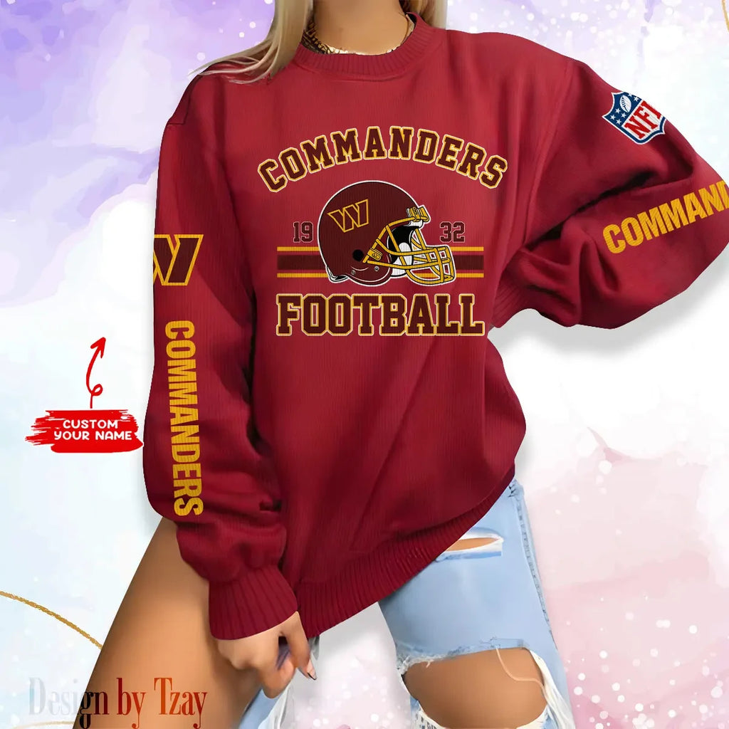 Washington Commanders Personalized Fashion Design New Woolen Sweater BGSWT248