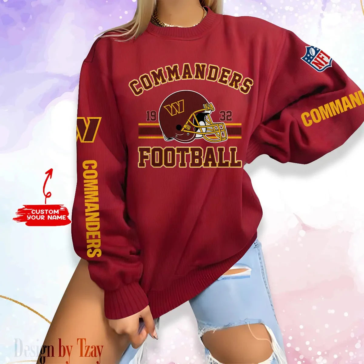 Washington Commanders Personalized Fashion Design New Woolen Sweater BGSWT248