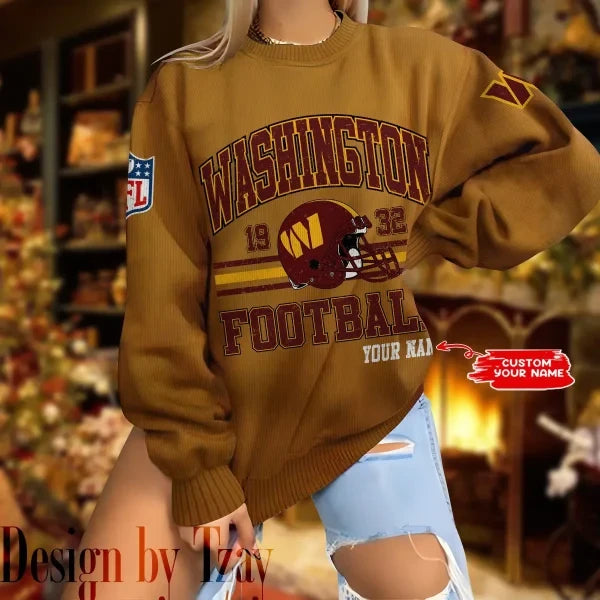 Washington Commanders Personalized Fashion Design New Woolen Sweater BGSWT310