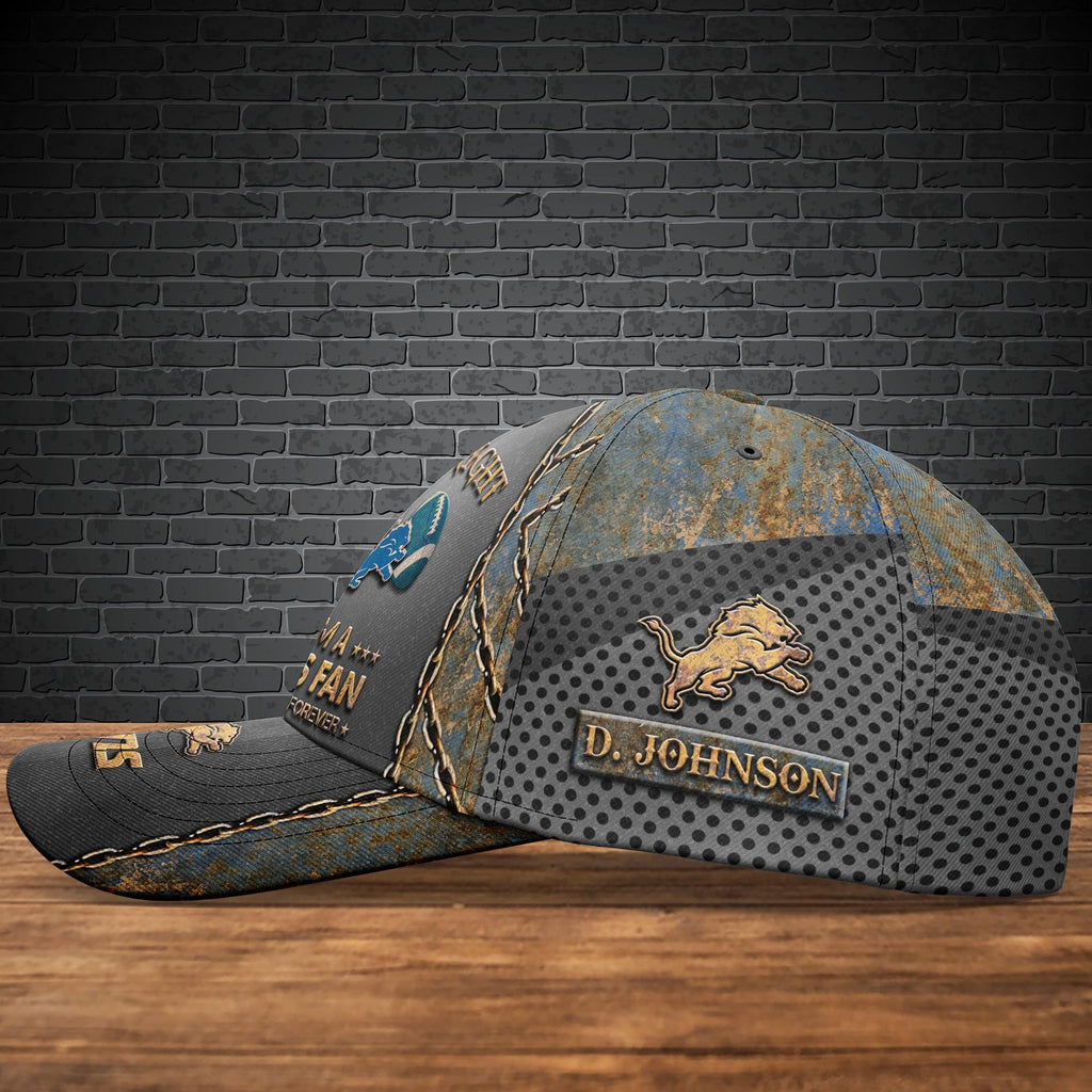 Detroit Lions Cap New Version Custom Your Name, Football Team Cap, Football Lovers Gifts ETRG-47700