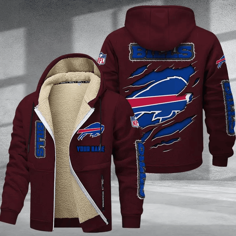 Buffalo Bills DMTZ0357 Thickened Zipper Hoodies
