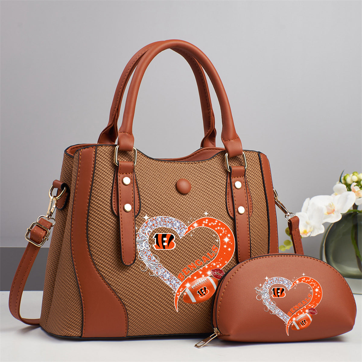 Emerald Tote — Free Wristlet Included Cincinnati Bengals PUHA007