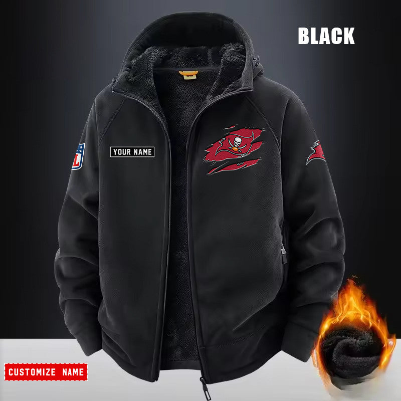 Tampa Bay Buccaneers Fleece Fashion Hooded Jacket Outdoor SPTFFHJ062