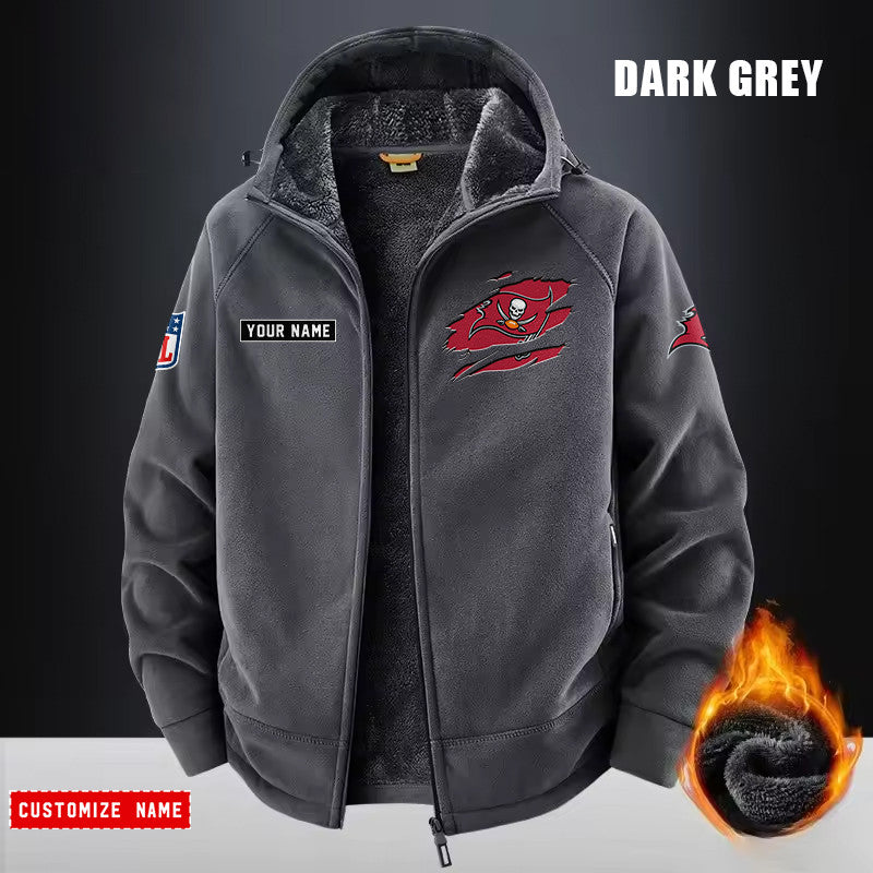 Tampa Bay Buccaneers Fleece Fashion Hooded Jacket Outdoor SPTFFHJ062