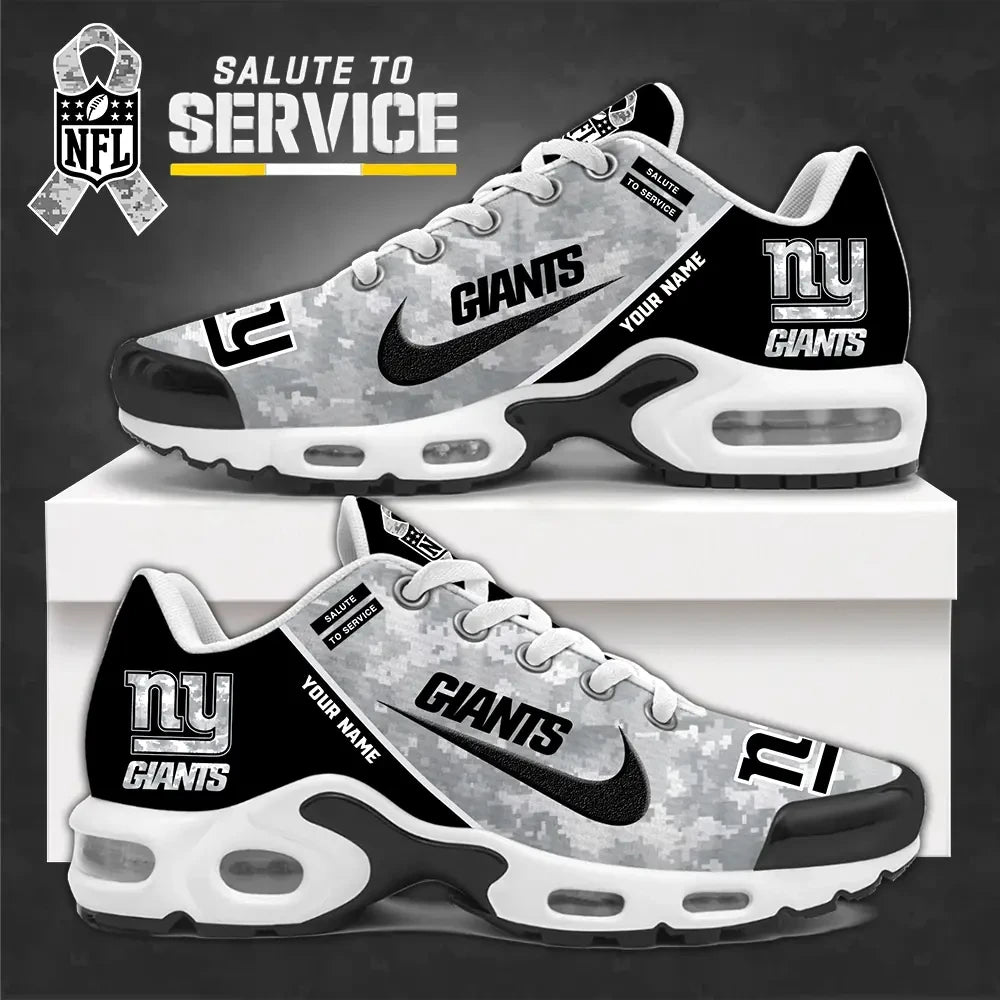 SPTBGTN556-New York Giants Personalized Plus Sneakers