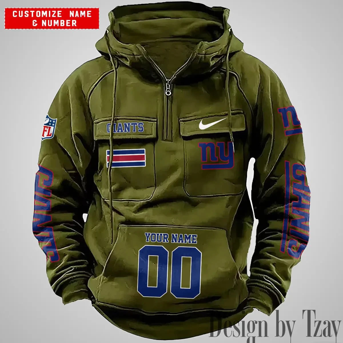New York Giants Vintage Men Hoodies DV6 AZVMHD403