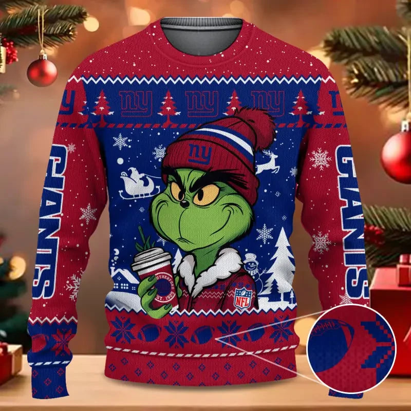 SPTBGSWT368-New York Giants Christmas Woolen Sweater