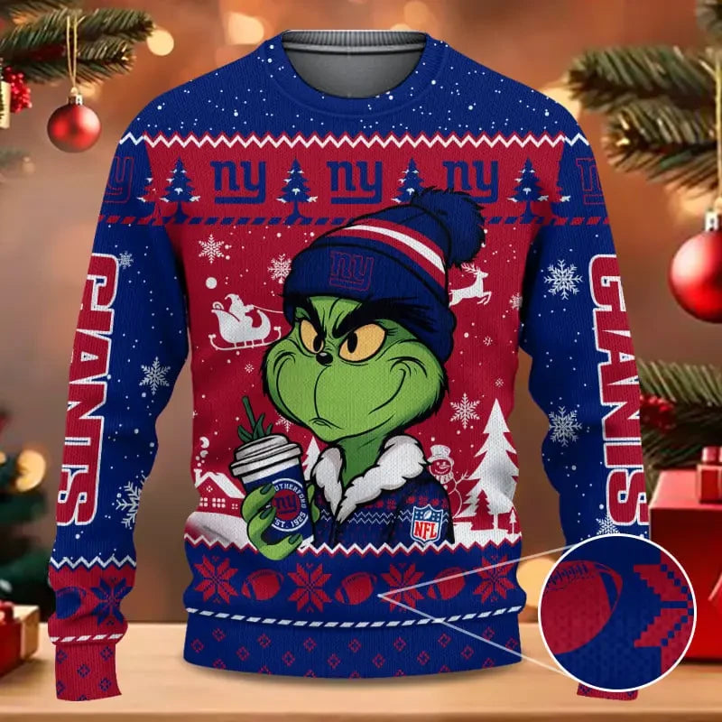 SPTBGSWT368-New York Giants Christmas Woolen Sweater