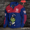New York Giants Premium Stand-Collar Game-Day Pullover - Engineered Warmth & Personalized Name S9DBSCH722
