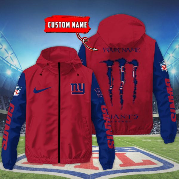 New York Giants Custom Windbreaker Outdoor Jacket Sport Fan Gift SPTWJACKET056