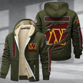 Washington Commanders DMTZ0385 Thickened Zipper Hoodies