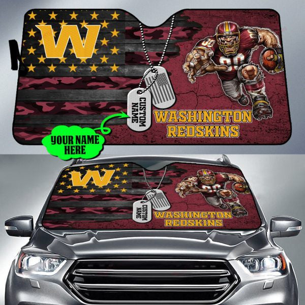 Washington Redskins Personalized Auto Sun Shade BG61